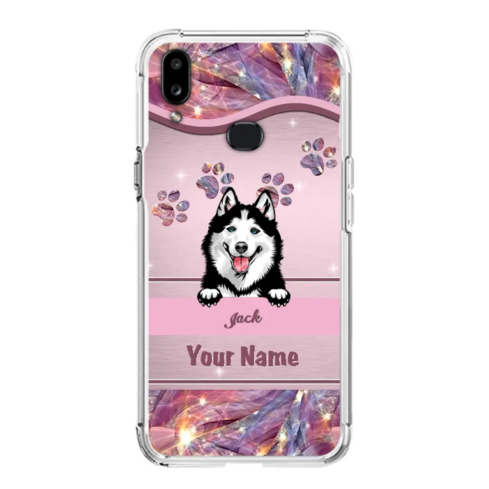 Custom Personalized Dog Phone Case For iPhone And Samsung - Gift Idea For Dog Lover - Up to 3 Dogs