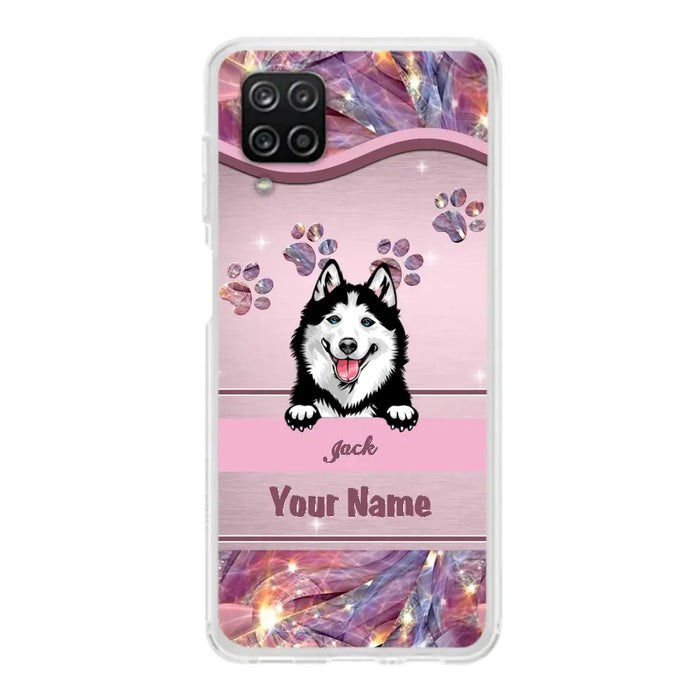 Custom Personalized Dog Phone Case For iPhone And Samsung - Gift Idea For Dog Lover - Up to 3 Dogs