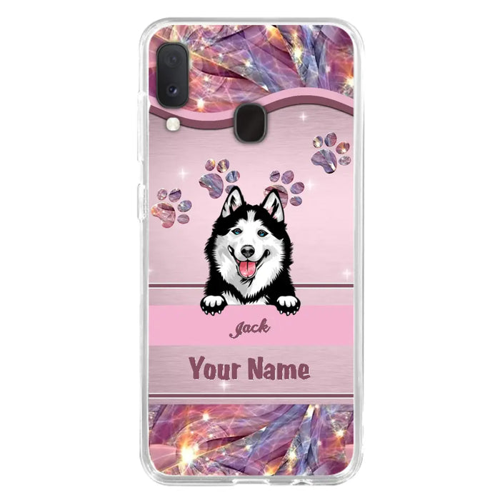 Custom Personalized Dog Phone Case For iPhone And Samsung - Gift Idea For Dog Lover - Up to 3 Dogs