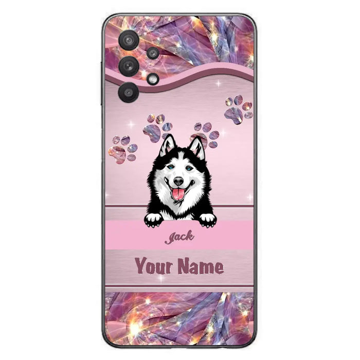 Custom Personalized Dog Phone Case For iPhone And Samsung - Gift Idea For Dog Lover - Up to 3 Dogs