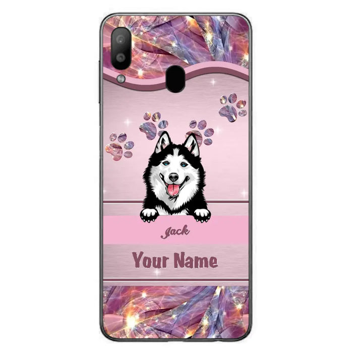 Custom Personalized Dog Phone Case For iPhone And Samsung - Gift Idea For Dog Lover - Up to 3 Dogs