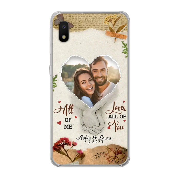 Custom Personalized Couple Phone Case - Gift Idea For Couple/Valentines Day - Upload Photo - All Of Me Loves All Of You - Case For iPhone/Samsung