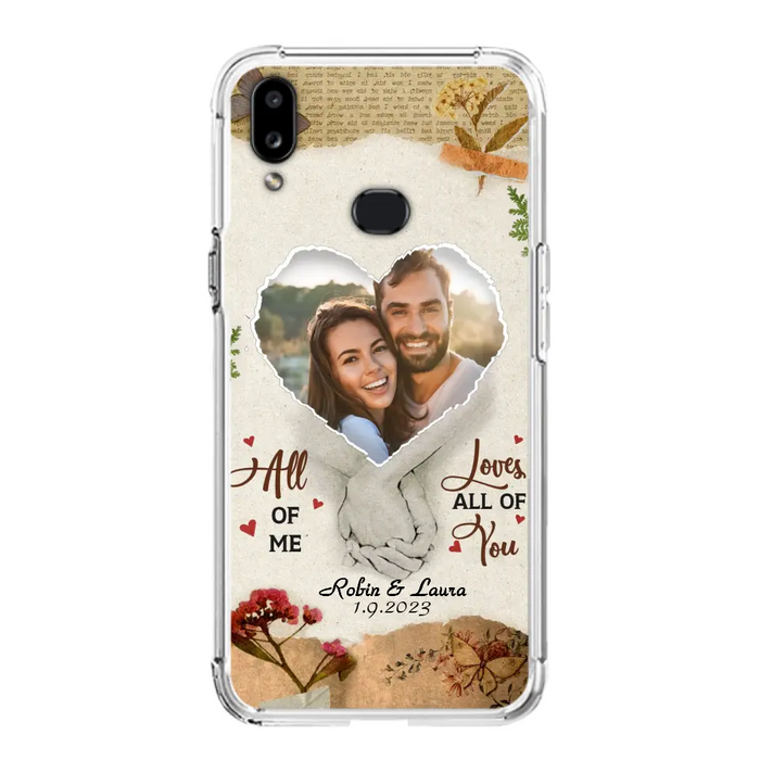 Custom Personalized Couple Phone Case - Gift Idea For Couple/Valentines Day - Upload Photo - All Of Me Loves All Of You - Case For iPhone/Samsung