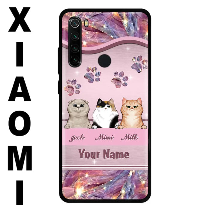 Custom Personalized Cat Phone Case For Oppo/Xiaomi/Huawei - Gift Idea For Cat Lovers- Up to 3 Cats