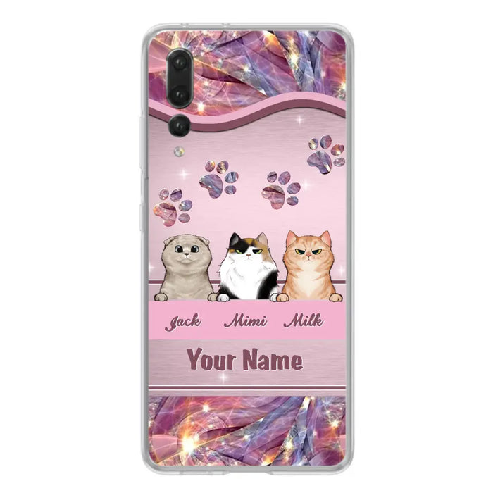 Custom Personalized Cat Phone Case For Oppo/Xiaomi/Huawei - Gift Idea For Cat Lovers- Up to 3 Cats