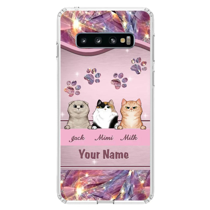 Custom Personalized Cat Phone Case For iPhone And Samsung - Gift Idea For Cat Lover - Up to 3  Cats