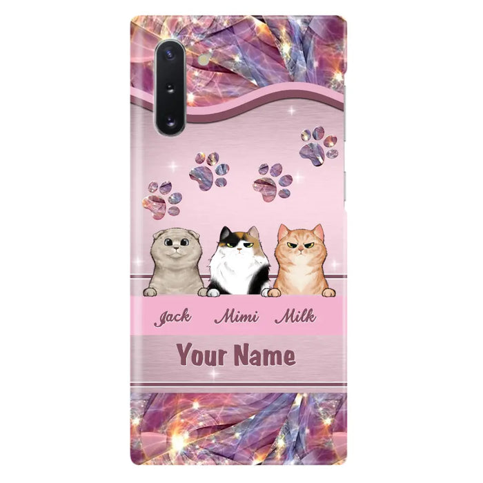 Custom Personalized Cat Phone Case For iPhone And Samsung - Gift Idea For Cat Lover - Up to 3  Cats