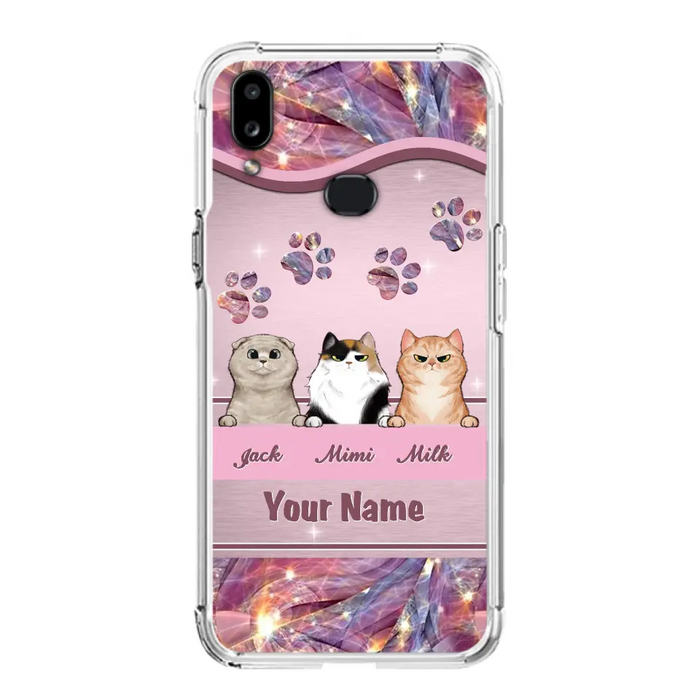 Custom Personalized Cat Phone Case For iPhone And Samsung - Gift Idea For Cat Lover - Up to 3  Cats