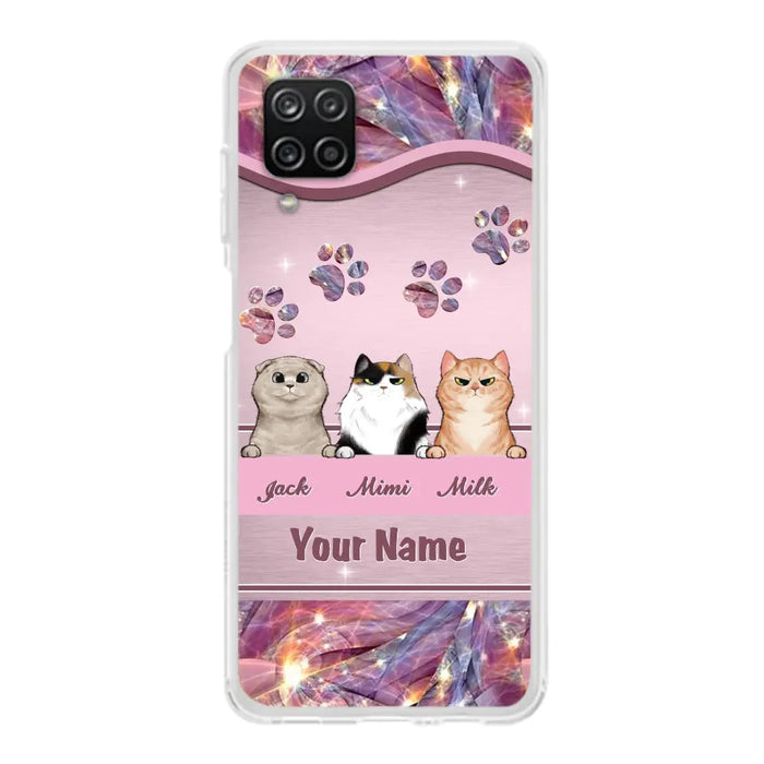 Custom Personalized Cat Phone Case For iPhone And Samsung - Gift Idea For Cat Lover - Up to 3  Cats