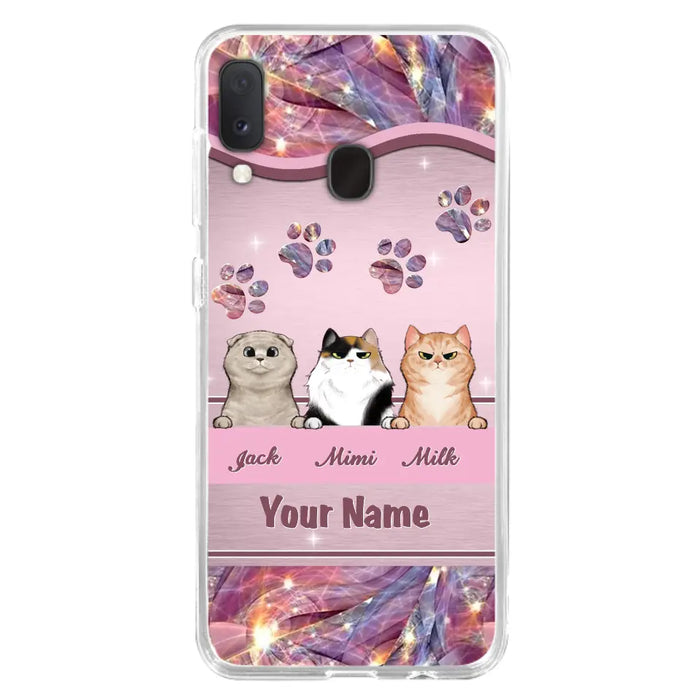 Custom Personalized Cat Phone Case For iPhone And Samsung - Gift Idea For Cat Lover - Up to 3  Cats