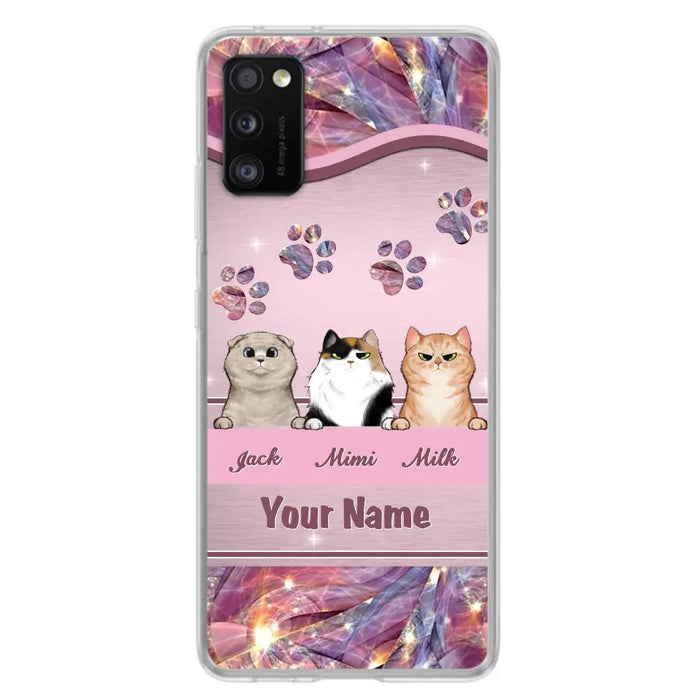 Custom Personalized Cat Phone Case For iPhone And Samsung - Gift Idea For Cat Lover - Up to 3  Cats