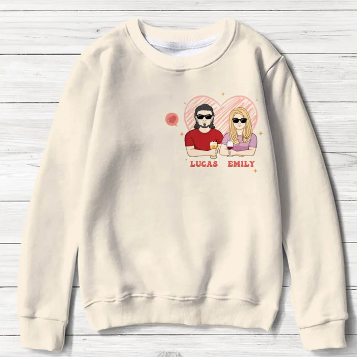 Custom Personalized Couple Sweater - Engagement Gift For Bride/ Her - In My Engaged Era