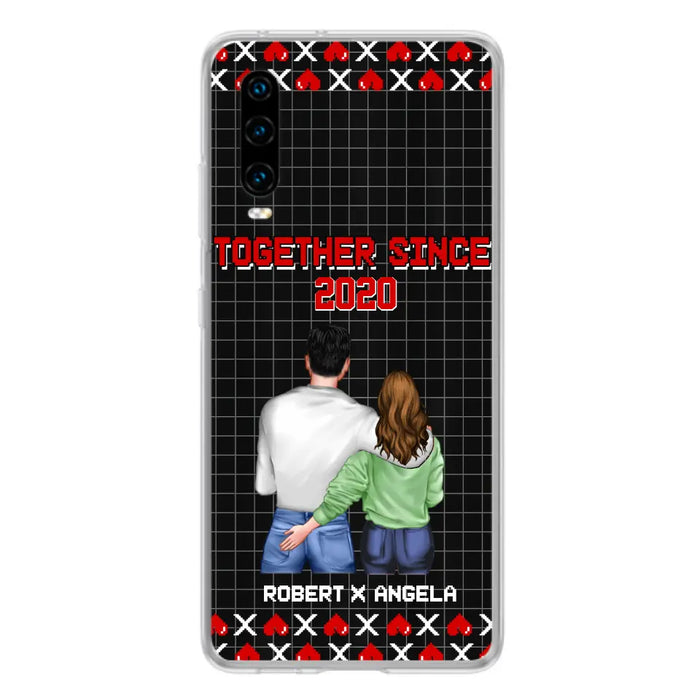 Custom Personalized Couple Phone Case - Gift Idea For Couple/Valentines Day - Together Since 2020 - Case For Oppo/Xiaomi/Huawei