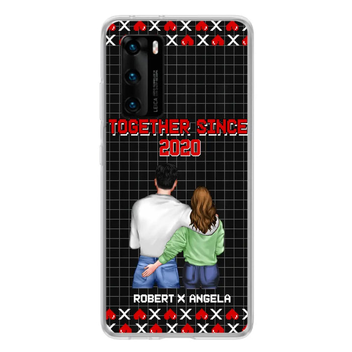 Custom Personalized Couple Phone Case - Gift Idea For Couple/Valentines Day - Together Since 2020 - Case For Oppo/Xiaomi/Huawei