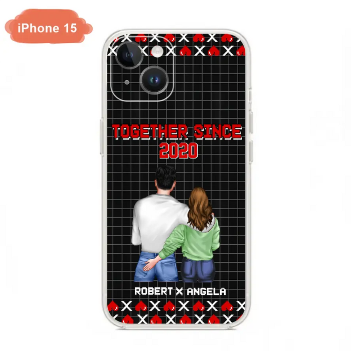 Custom Personalized Couple Phone Case - Gift Idea For Couple/Valentines Day - Together Since 2020 - Case For iPhone/Samsung