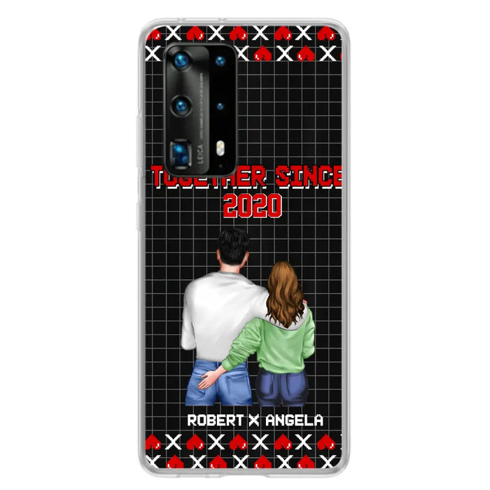 Custom Personalized Couple Phone Case - Gift Idea For Couple/Valentines Day - Together Since 2020 - Case For Oppo/Xiaomi/Huawei