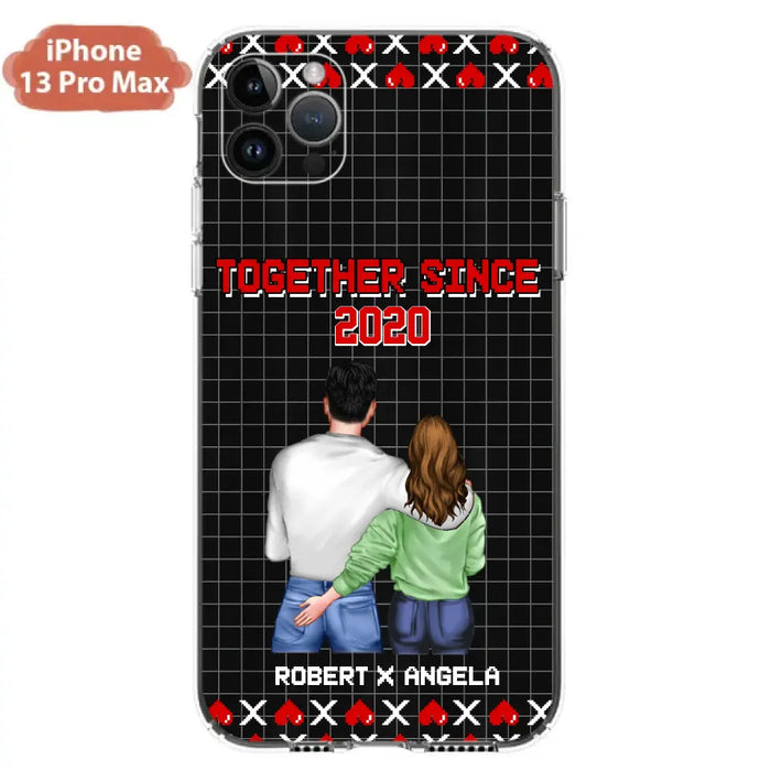 Custom Personalized Couple Phone Case - Gift Idea For Couple/Valentines Day - Together Since 2020 - Case For iPhone/Samsung