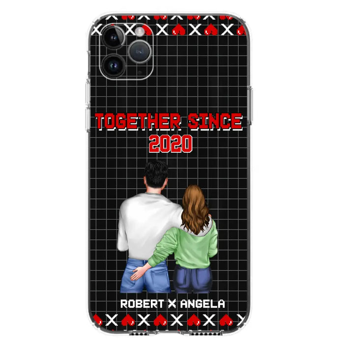 Custom Personalized Couple Phone Case - Gift Idea For Couple/Valentines Day - Together Since 2020 - Case For iPhone/Samsung