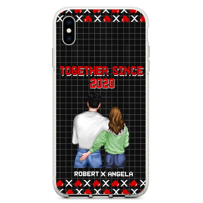 Custom Personalized Couple Phone Case - Gift Idea For Couple/Valentines Day - Together Since 2020 - Case For iPhone/Samsung