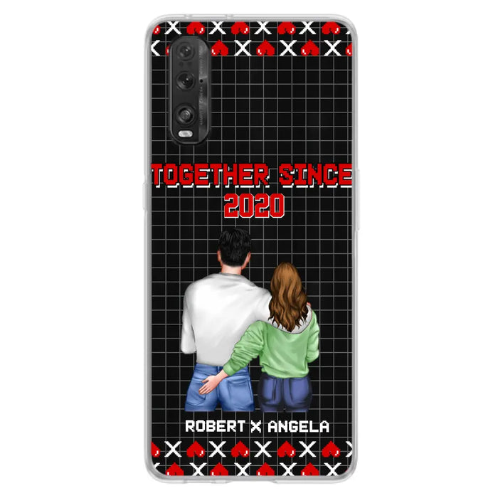 Custom Personalized Couple Phone Case - Gift Idea For Couple/Valentines Day - Together Since 2020 - Case For Oppo/Xiaomi/Huawei