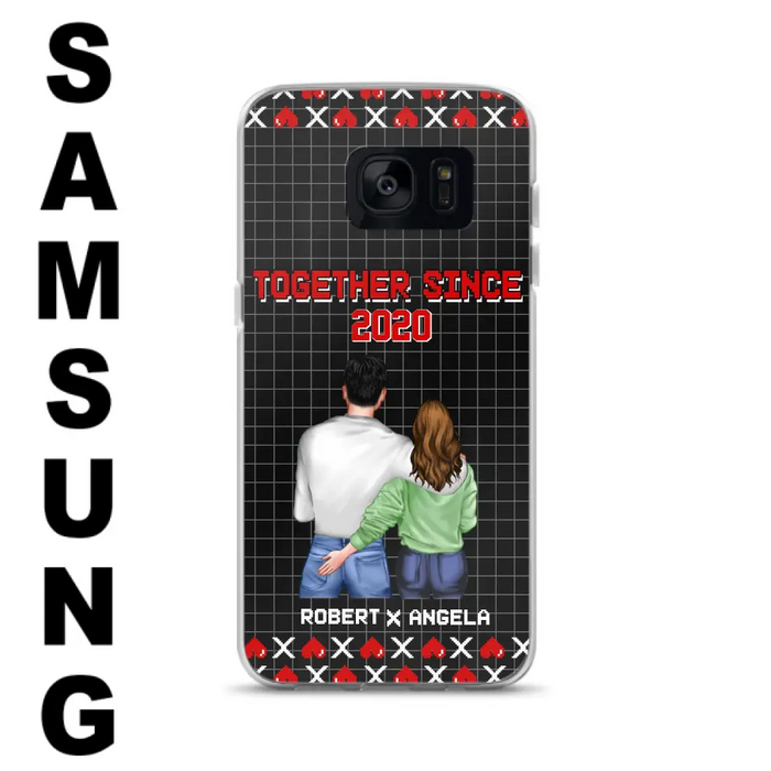 Custom Personalized Couple Phone Case - Gift Idea For Couple/Valentines Day - Together Since 2020 - Case For iPhone/Samsung