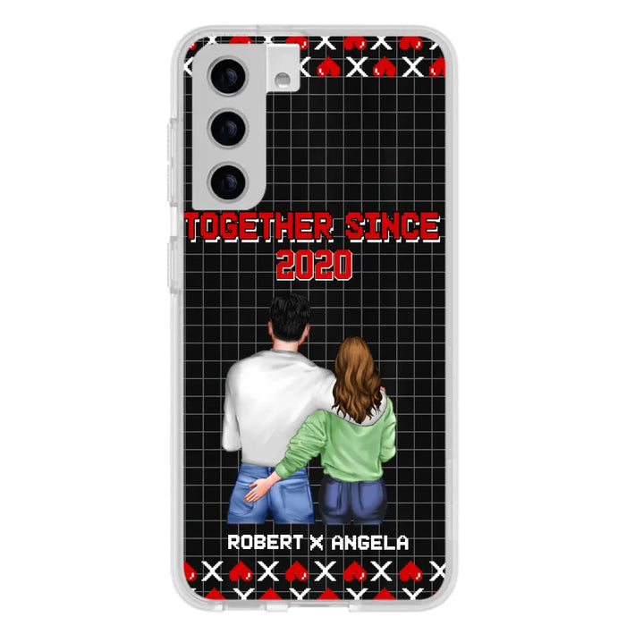 Custom Personalized Couple Phone Case - Gift Idea For Couple/Valentines Day - Together Since 2020 - Case For iPhone/Samsung