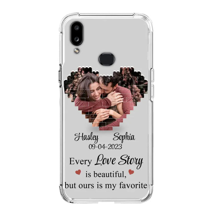 Custom Personalized Love Story Phone Case For iPhone/Samsung - Gift Idea For Couple/ Christmas/ Valentine/ Anniversary - Upload Photo - Every Love Story Is Beautiful, But Ours Is My Favorite