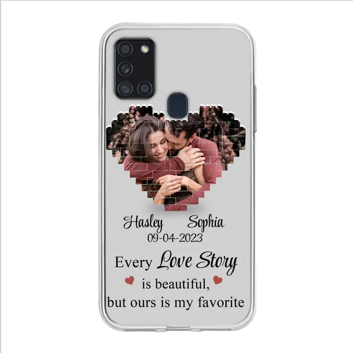 Custom Personalized Love Story Phone Case For iPhone/Samsung - Gift Idea For Couple/ Christmas/ Valentine/ Anniversary - Upload Photo - Every Love Story Is Beautiful, But Ours Is My Favorite