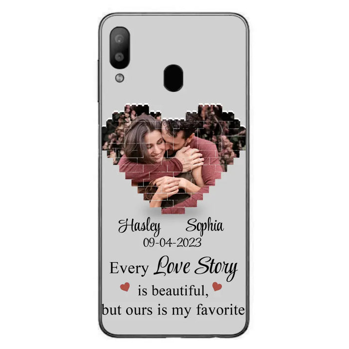 Custom Personalized Love Story Phone Case For iPhone/Samsung - Gift Idea For Couple/ Christmas/ Valentine/ Anniversary - Upload Photo - Every Love Story Is Beautiful, But Ours Is My Favorite