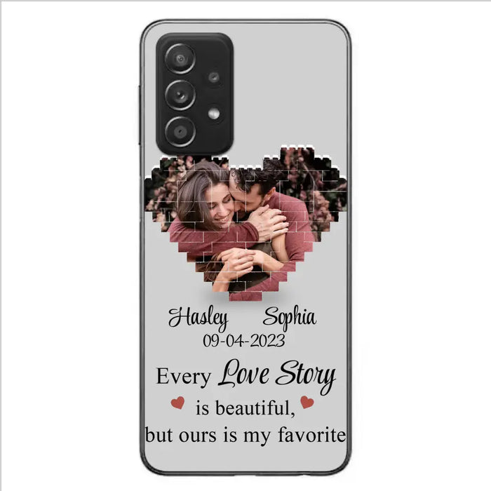 Custom Personalized Love Story Phone Case For iPhone/Samsung - Gift Idea For Couple/ Christmas/ Valentine/ Anniversary - Upload Photo - Every Love Story Is Beautiful, But Ours Is My Favorite