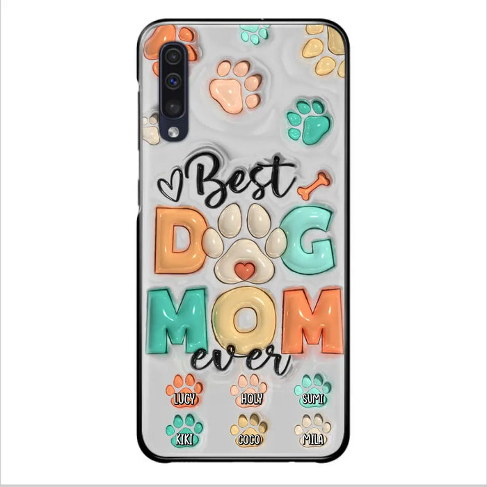 Personalized Dog Mom/Dad Phone Case - Gift Idea For Dog Owners/Lovers - Upto 6 Paws - Best Dog Mom Ever - Case For iPhone/Samsung