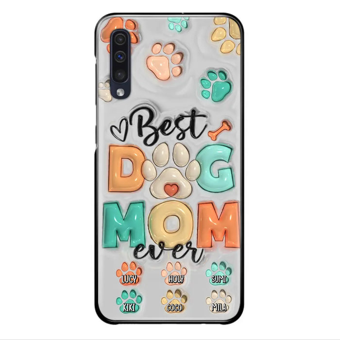 Personalized Dog Mom/Dad Phone Case - Gift Idea For Dog Owners/Lovers - Upto 6 Paws - Best Dog Mom Ever - Case For iPhone/Samsung