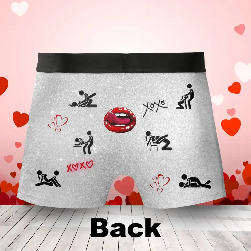 Personalized Funny Men's Boxer Briefs - Funny/Valentines Gift Idea For Men, Boyfriend, Husband - I Licked It So It's Mine