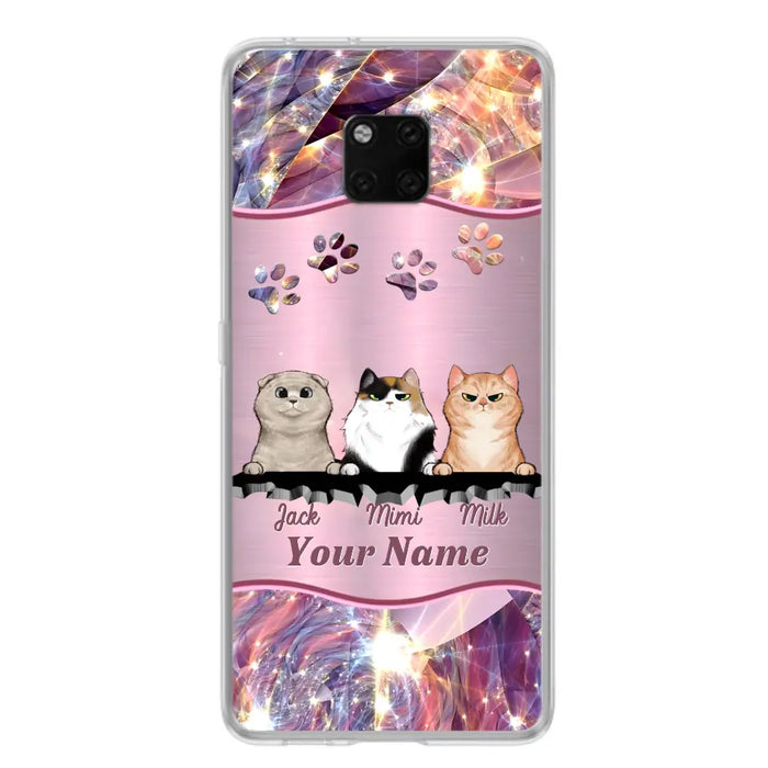 Custom Personalized Cats Phone Case - Gift Idea For Cat Lover - Up to 3  Cats - Cases For Oppo/Xiaomi/Huawei