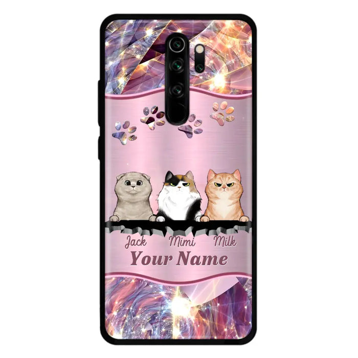 Custom Personalized Cats Phone Case - Gift Idea For Cat Lover - Up to 3  Cats - Cases For Oppo/Xiaomi/Huawei