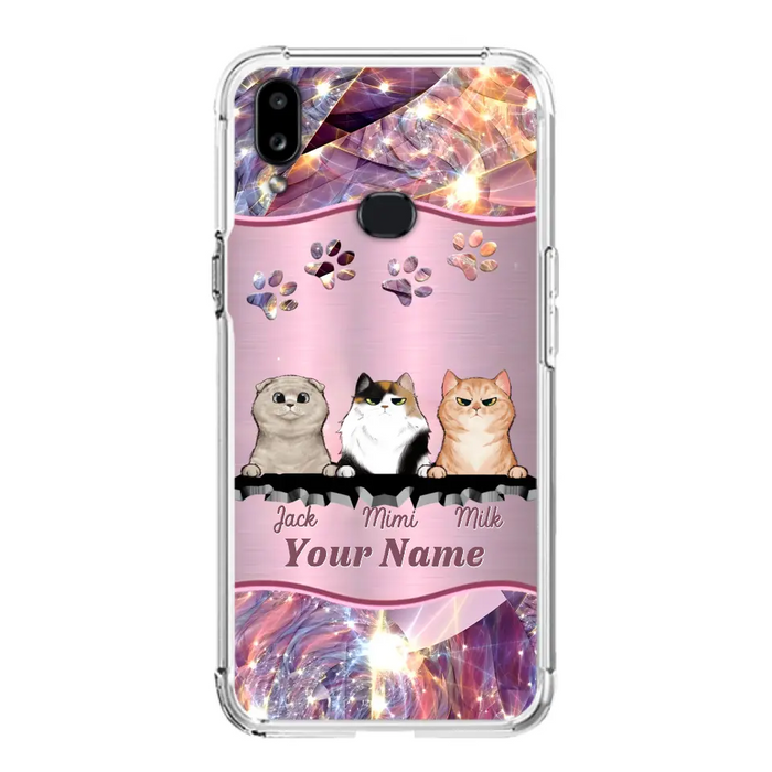 Custom Personalized Cats Phone Case - Gift Idea For Cat Lover - Up to 3  Cats - Cases For iPhone/Samsung