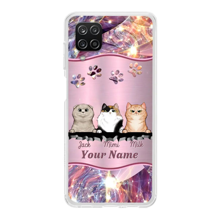 Custom Personalized Cats Phone Case - Gift Idea For Cat Lover - Up to 3  Cats - Cases For iPhone/Samsung