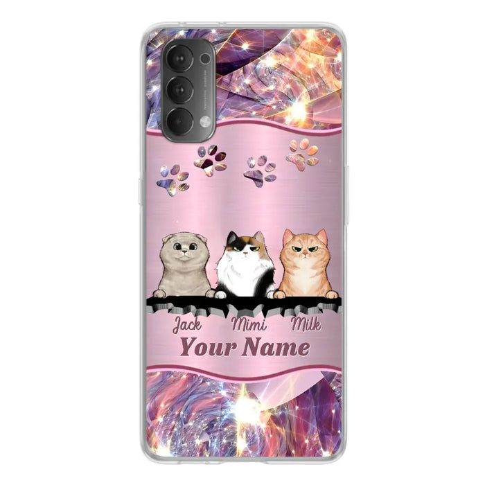 Custom Personalized Cats Phone Case - Gift Idea For Cat Lover - Up to 3  Cats - Cases For Oppo/Xiaomi/Huawei