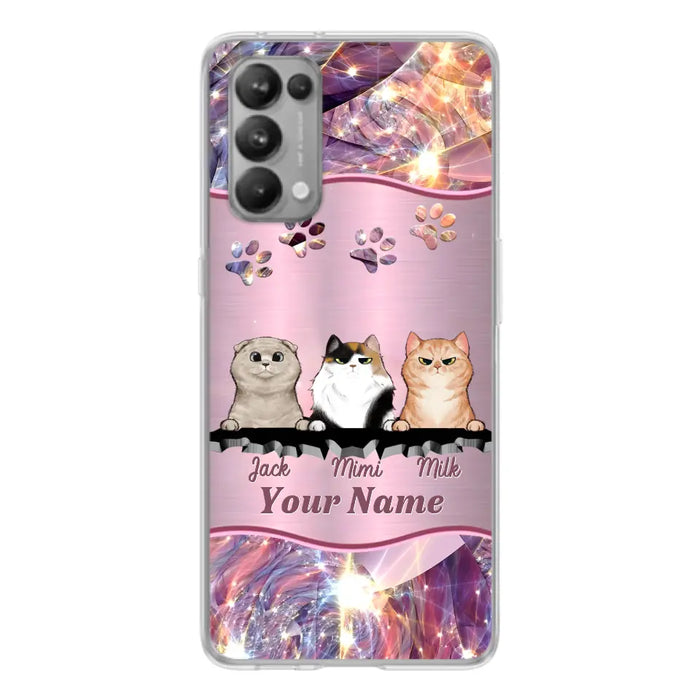 Custom Personalized Cats Phone Case - Gift Idea For Cat Lover - Up to 3  Cats - Cases For Oppo/Xiaomi/Huawei