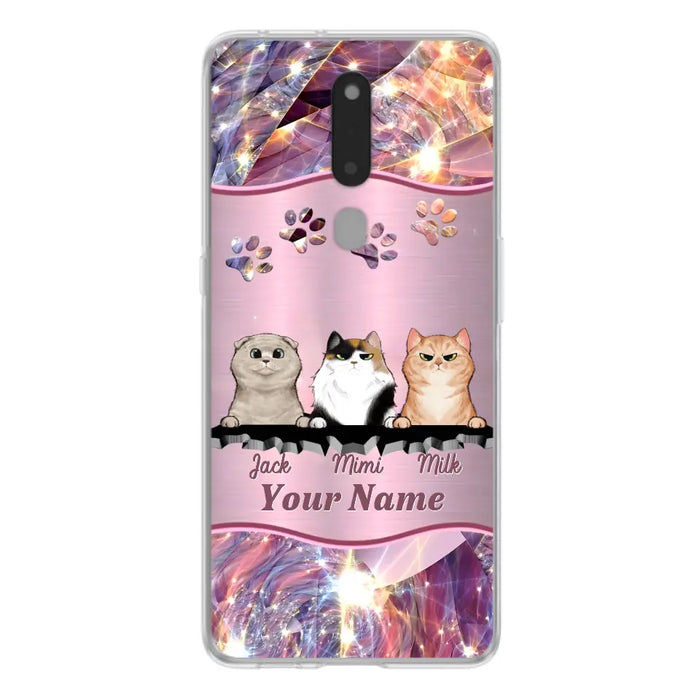 Custom Personalized Cats Phone Case - Gift Idea For Cat Lover - Up to 3  Cats - Cases For Oppo/Xiaomi/Huawei