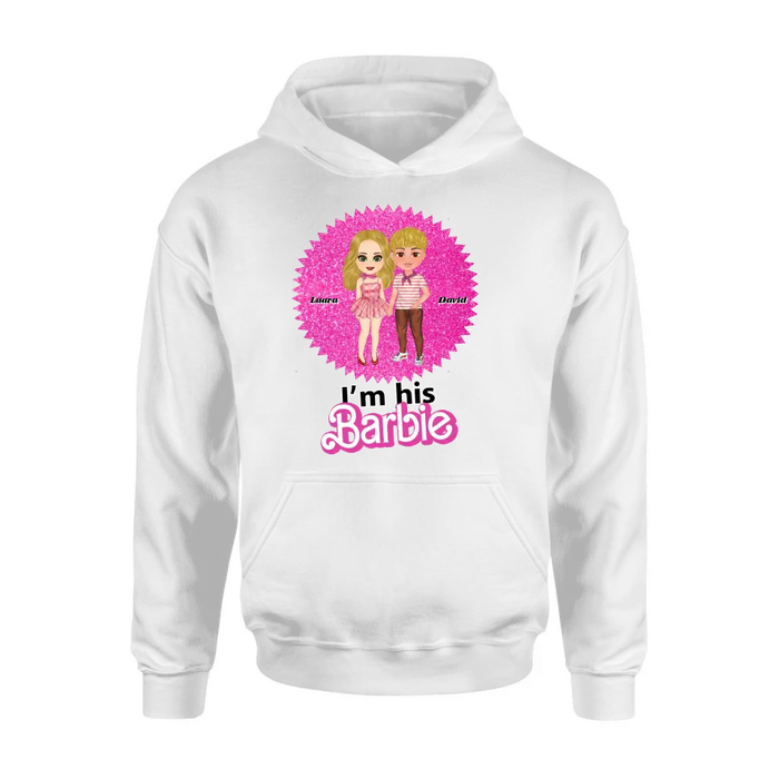 Custom Personalized Couple Matching T-Shirt/ Long Sleeve/ Sweatshirt/ Hoodie - Gift Idea For Couple - I'm Her Barbie