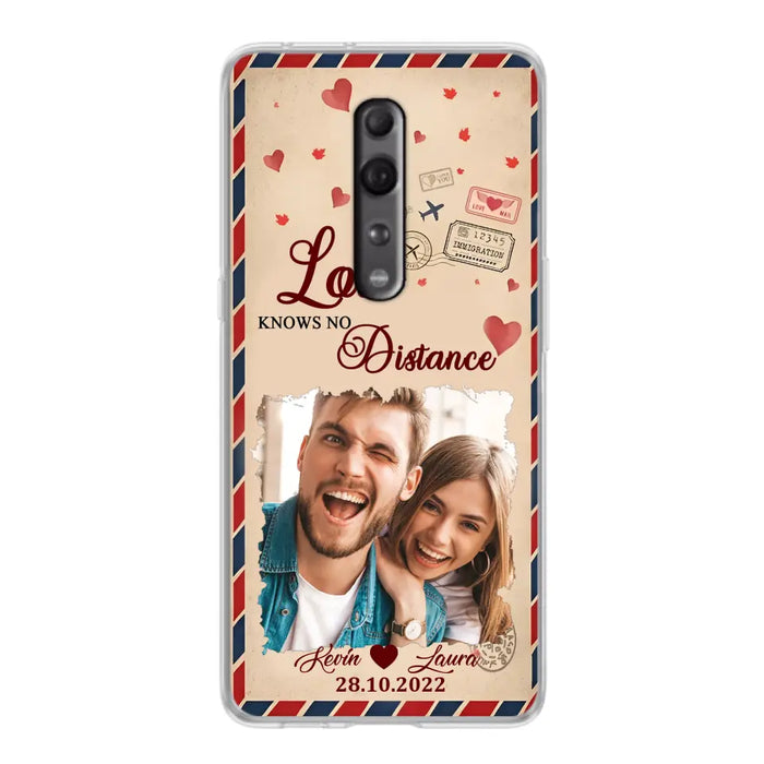 Custom Personalized Couple Phone Case - Gift Idea For Couple/Valentines Day - Upload Photo - Love Knows No Distance - Case For Oppo/ Xiaomi/ Huawei