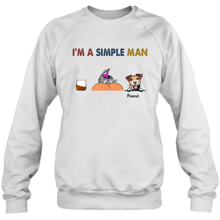 I'm Simple Man Funny Shirt, Personalized Shirt, Gifts for Dog Dad