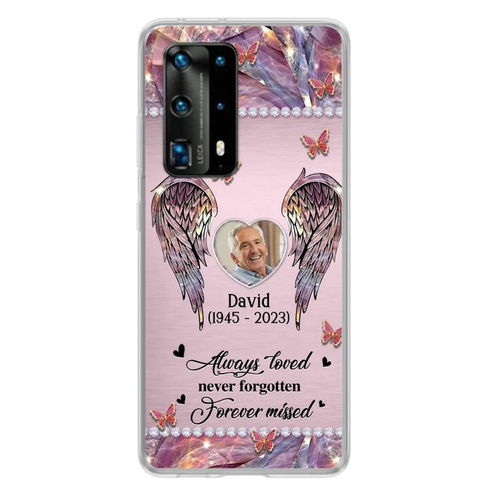 Custom Personalized Memorial Phone Case - Memorial Gift Idea For Family - Case For Oppo/Xiaomi/Huawei - Always Loved Never Forgotten Forever Missed