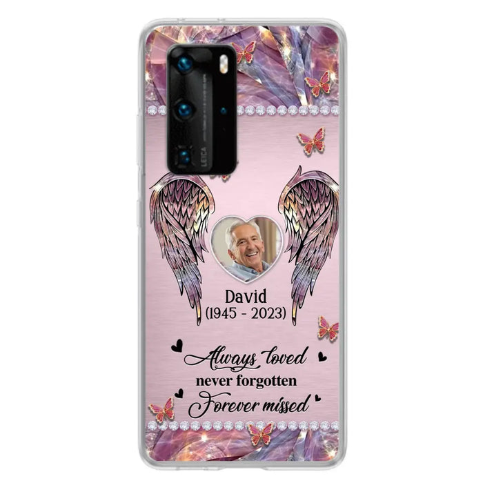 Custom Personalized Memorial Phone Case - Memorial Gift Idea For Family - Case For Oppo/Xiaomi/Huawei - Always Loved Never Forgotten Forever Missed