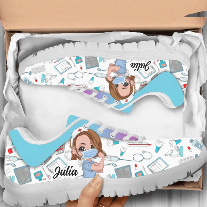 Custom Personalized Nurse Sneakers - Gift Idea For Nurse