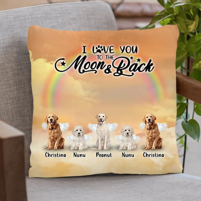 Custom Personalized Dog Pillow Cover - Best Gift For Dog Lovers - Don'n Cry For Me Mom ! I'm Ok