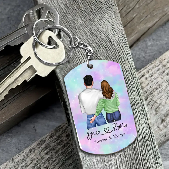 Custom Personalized Couple Aluminum Keychain - Gift Idea For Couple/Him/Her/Wife - This Is To Remind You I Love You