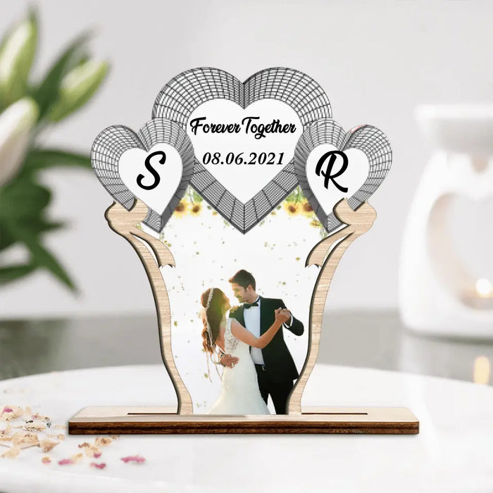 Custom Personalized Anniversary Couple Acrylic Plaque - Anniversary Gift for Couples, Lovers, Husband and Wife