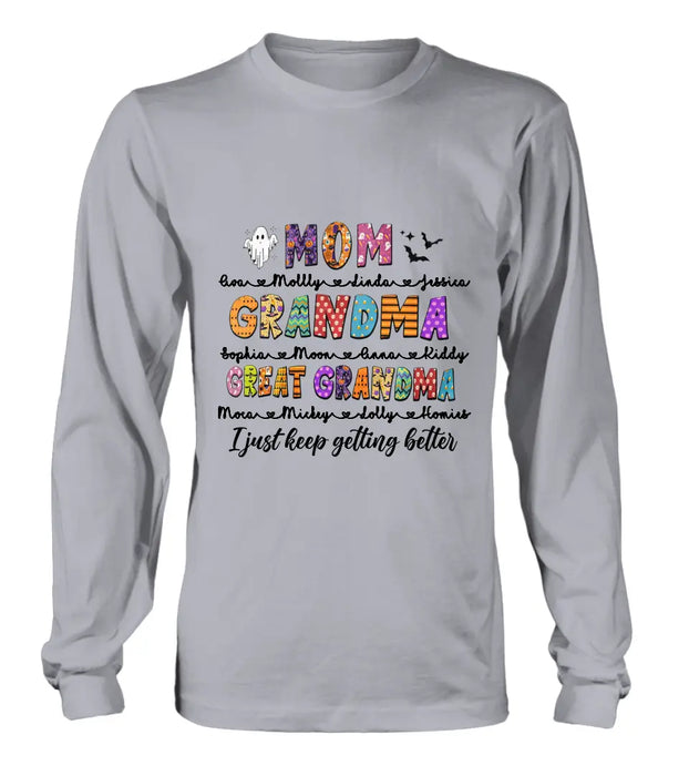 Personalized Halloween Shirt/ Hoodie - Gift Idea For Halloween - Upto 15 Kids - Great Grandma